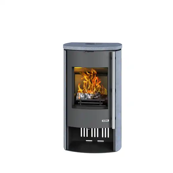 Bild 1 von Accente International Kaminofen 'Nyborg 4.0 GTS' grau 7 kW
