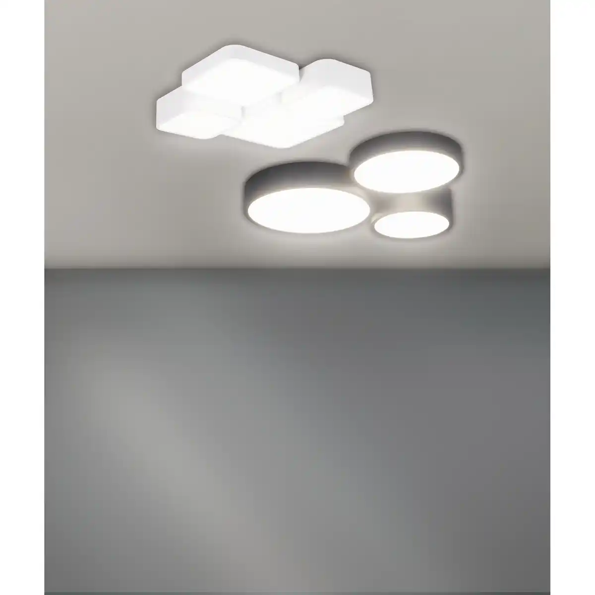 Bild 1 von LED-Deckenleuchte 'Ina' schwarz 44,5 x 55 x 8 cm