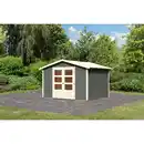 Bild 1 von Karibu Gartenhaus 'Schierke 4' terragrau 246 x 246 x 209 cm