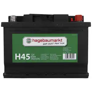hagebau Starterbatterie, 12V/60 AH KSN H45