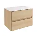 Bild 1 von FACKELMANN Waschplatz-Set »Compact Line«, BxHxT: 710 x 515 x 465 mm, Lindberg-Eiche