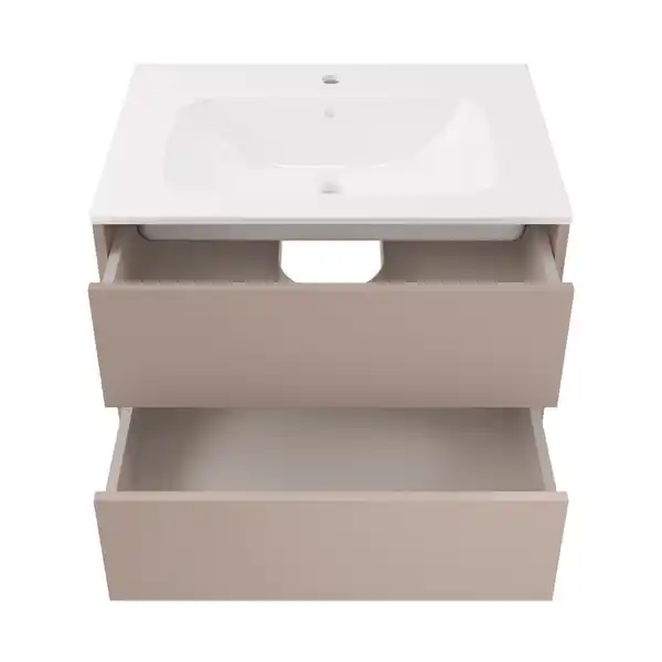 Bild 2 von FACKELMANN Waschplatz-Set »Compact Line«, BxHxT: 710 x 515 x 465 mm, Kaschmir grau
