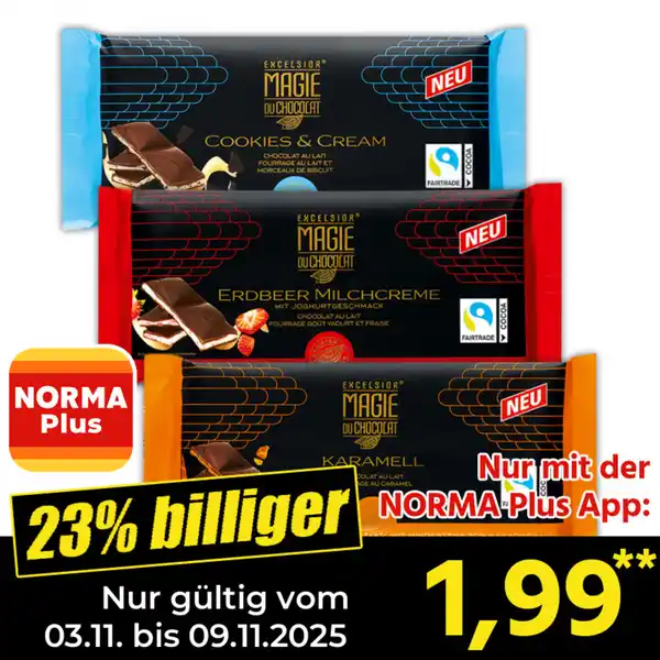 Bild 1 von Excelsior Magie Du Chocolat Gefüllte Tafelschokolade