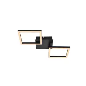 CASAYA LED-Deckenleuchte »Igneo«, 24 W, 1200 lm, 3000K, Metall/Kunststoff, schwarz