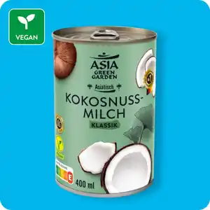 ASIA GREEN GARDEN Kokosnussmilch, Klassisch oder Fettreduziert