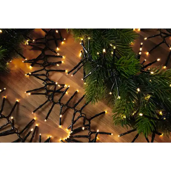 Bild 2 von CASAYA Lichtergirlande, 768 LEDs, 7 m, 2700K, IP44, dimmbar, schwarz