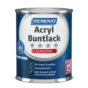 RENOVO Acryl-Buntlack, rapsgelb RAL 1021, glänzend, 125ml
