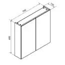 Bild 4 von FACKELMANN Spiegelschrank »Compact Line«, BxHxT: 700 x 680 x 156 mm, Lindberg-Eiche