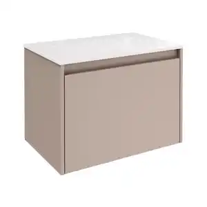 FACKELMANN Waschplatz-Set »Compact Line«, BxHxT: 710 x 515 x 465 mm, Kaschmir grau