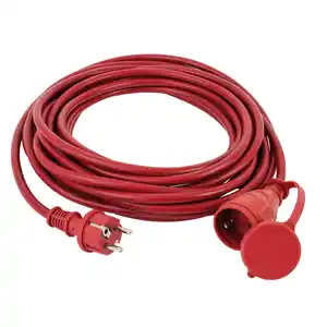REV Verlängerungskabel, ca. 25 m, rot, Schutzkontakt