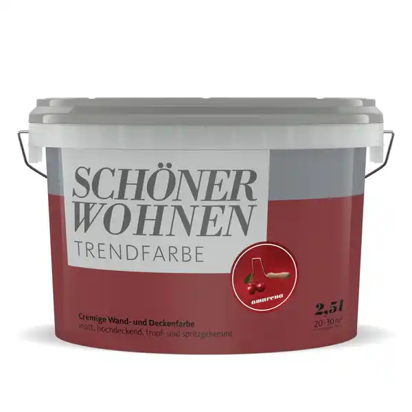 Bild 1 von SCHÖNER WOHNEN FARBE Dispersionsfarbe »Trendfarbe«, Amarena, matt