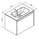 Bild 4 von FACKELMANN Waschplatz-Set »Compact Line«, BxHxT: 710 x 515 x 465 mm, Kaschmir grau