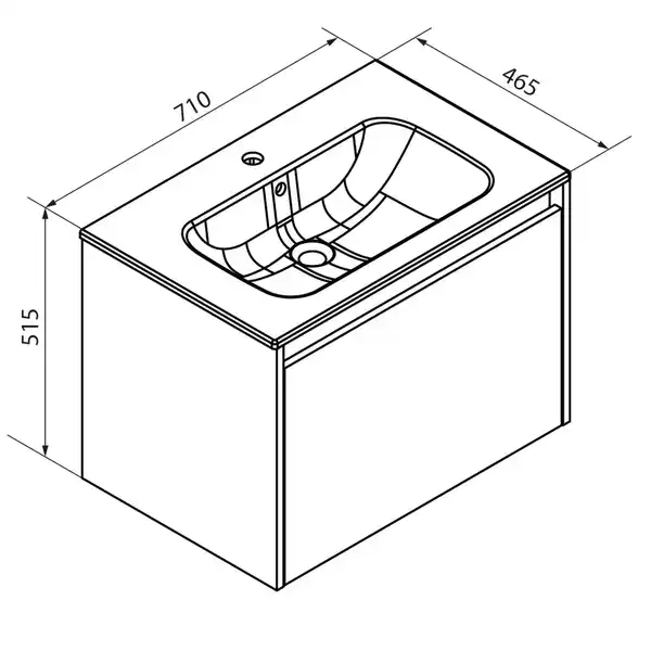 Bild 4 von FACKELMANN Waschplatz-Set »Compact Line«, BxHxT: 710 x 515 x 465 mm, Kaschmir grau