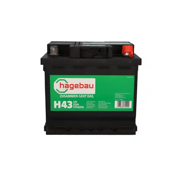 Bild 1 von hagebau Starterbatterie, SLI 52AH/470, 12V