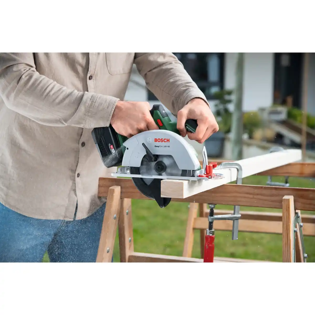 Bild 2 von BOSCH Akku-Kreissäge »EasyCirc 18V-48«, ohne Akku und Ladegerät