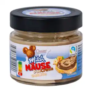 CHOCEUR Milchmäuse-Duo-Creme Haselnuss 200g