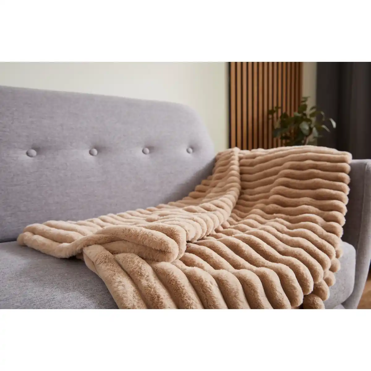 Bild 2 von ANDIAMO Kissen »Helen«, LxB: 45 x 45 cm, Polyester, taupe