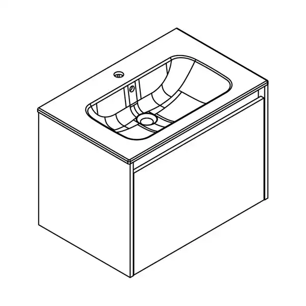 Bild 3 von FACKELMANN Waschplatz-Set »Compact Line«, BxHxT: 710 x 515 x 465 mm, Lindberg-Eiche