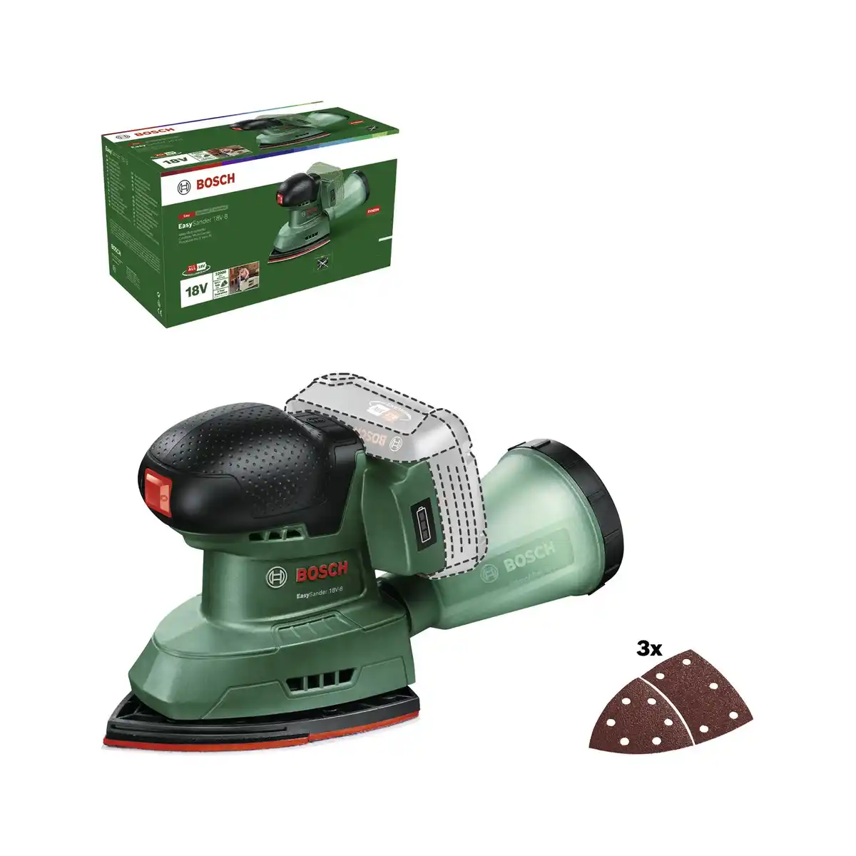 Bild 1 von BOSCH HOME & GARDEN Akku-Multischleifer »EasySander 18V-8«, ohne Akku