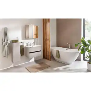 FACKELMANN Waschplatz-Set »Compact Line«, BxHxT: 710 x 515 x 465 mm, Kaschmir grau