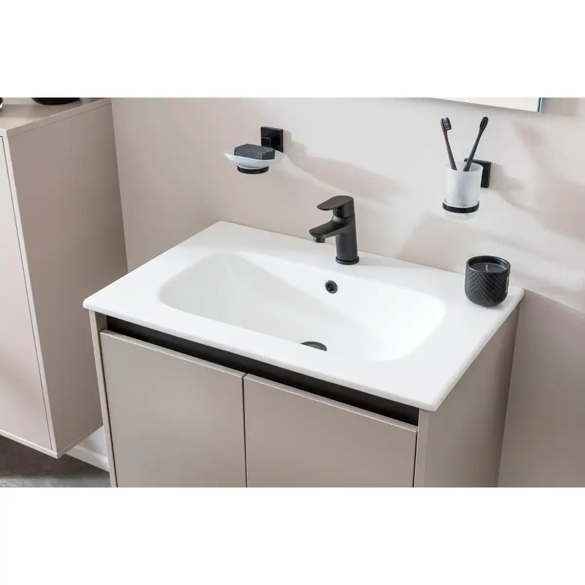 Bild 3 von FACKELMANN Waschplatz-Set »Compact Line«, BxHxT: 710 x 515 x 465 mm, Sonoma-Eiche