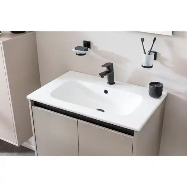 Bild 3 von FACKELMANN Waschplatz-Set »Compact Line«, BxHxT: 710 x 515 x 465 mm, Sonoma-Eiche
