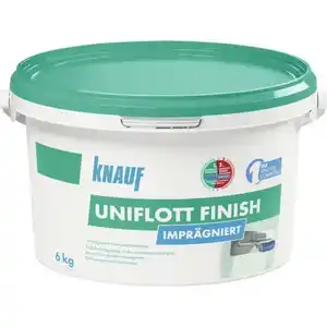 KNAUF Feinspachtelmasse »Uniflott Finish«, 6 kg, 1,8 kg/m² je Schicht