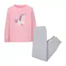 Bild 3 von LILY & DAN Velours-Kleinkinder-Pyjama