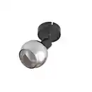 Bild 1 von CASAYA Spotstrahler »Glava«, 1-flammig, E14, ohne Leuchtmittel, Metall/Rauchglas, matt-schwarz