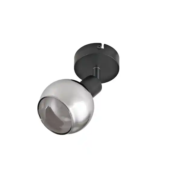 Bild 1 von CASAYA Spotstrahler »Glava«, 1-flammig, E14, ohne Leuchtmittel, Metall/Rauchglas, matt-schwarz