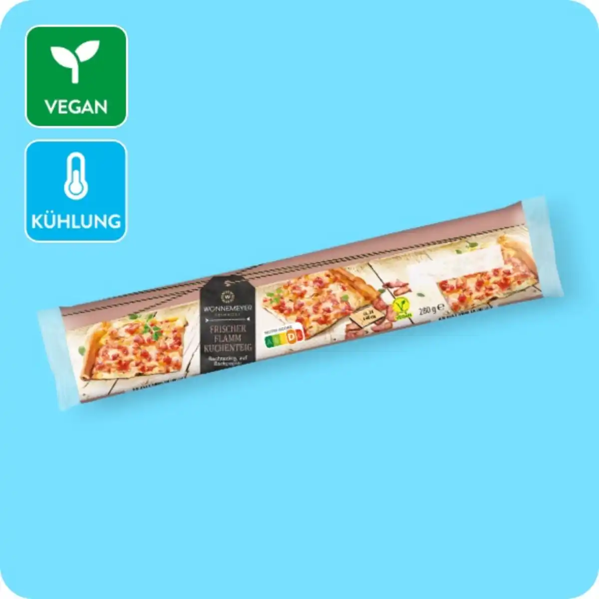 Bild 1 von WONNEMEYER Frischer Flammkuchenteig, Rechteckig