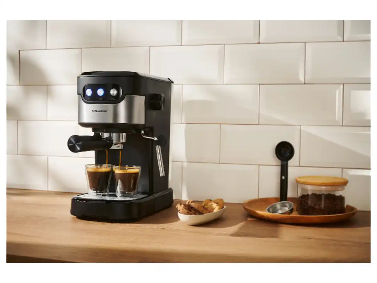 Bild 2 von SILVERCREST® Espressomaschine, mit Siebträgersystem SEMB 1100 B1