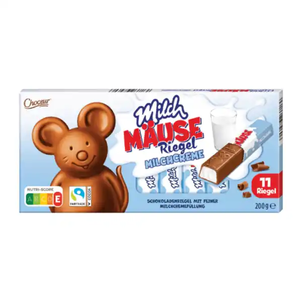 Bild 2 von CHOCEUR Milchmäuse-Riegel 200g