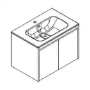 Bild 4 von FACKELMANN Waschplatz-Set »Compact Line«, BxHxT: 710 x 515 x 465 mm, Lindberg-Eiche