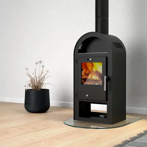 Bild 2 von accente Kaminofen »Magna 3.0«, 7 kW, Stahl, schwarz