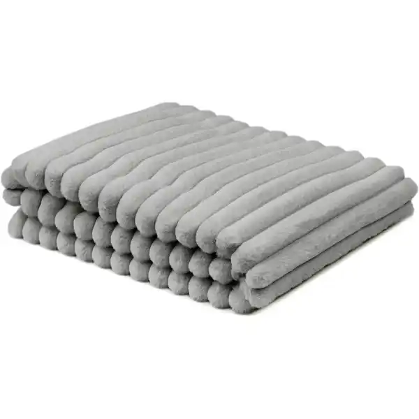 Bild 1 von ANDIAMO Decke »Helen«, BxL: 130 x 180 cm, Polyester, grau