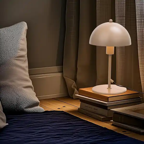 Bild 1 von CASAYA Tischlampe »Talis«, ØxH: 18 x 30 cm, E14, max. 25 W, ohne Leuchtmittel, Metall, taupe