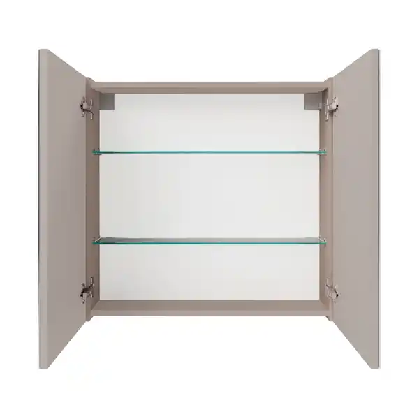 Bild 3 von FACKELMANN Spiegelschrank »Compact Line«, BxHxT: 700 x 680 x 156 mm, Kaschmir grau