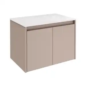 FACKELMANN Waschplatz-Set »Compact Line«, BxHxT: 710 x 515 x 465 mm, Kaschmir grau