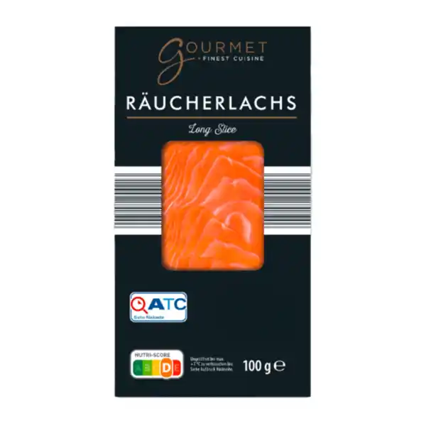 Bild 1 von GOURMET FINEST CUISINE Räucherlachs Long Slice 100g