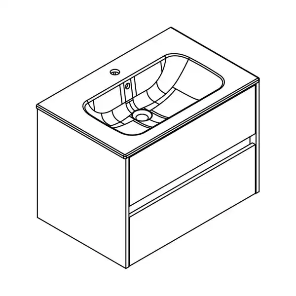 Bild 4 von FACKELMANN Waschplatz-Set »Compact Line«, BxHxT: 710 x 515 x 465 mm, Kaschmir grau