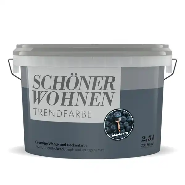 Bild 1 von SCHÖNER WOHNEN FARBE Dispersionsfarbe »Trendfarbe«, Blueberry, matt