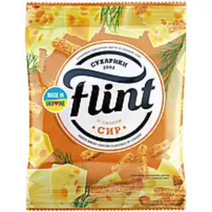 Snack aus Weizenbrot mit Käsegeschmack