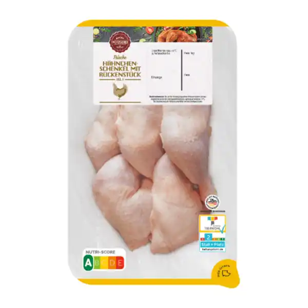 Bild 2 von MEINE METZGEREI Hähnchenschenkel mit Rückenstück 100g