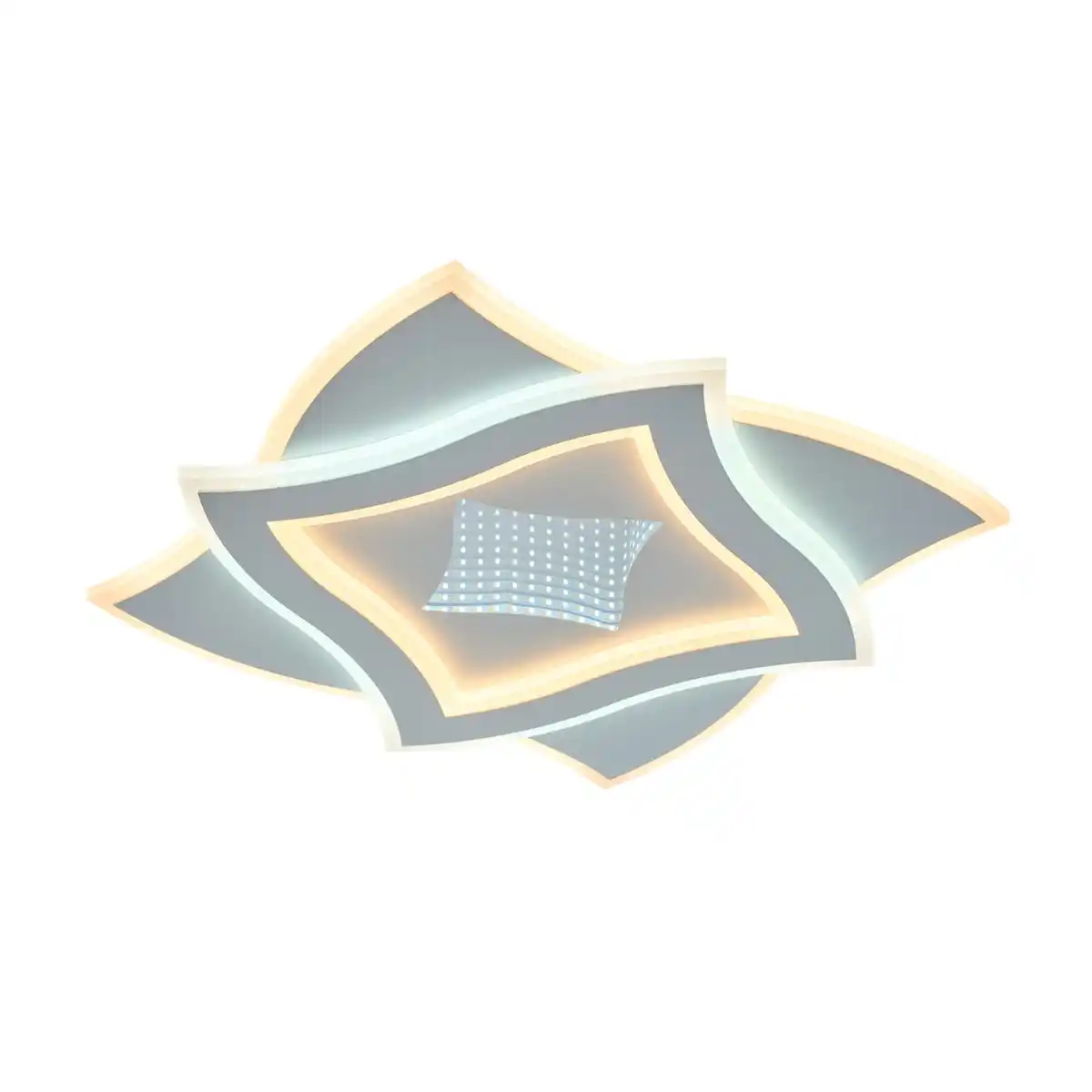 Bild 1 von CASAYA LED-Deckenleuchte »Pernilla«, 40 W, 4500 lm, 3D-Effekt, Metall/Kunststoff, weiß