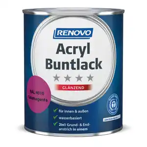 RENOVO Acryl-Buntlack, telemagenta RAL 4010, glänzend, 0,75l