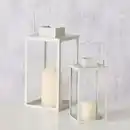 Bild 3 von Deko-Laterne »Whitecoast«, 2-teilig, Höhe: 24,5 und 34 cm, Metall, creme