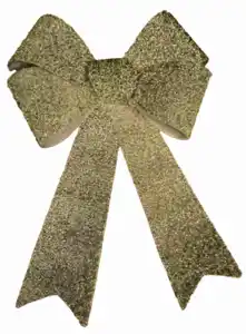 Geschenk/Weihnachtsschleife gold 22x24cm o.G