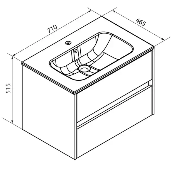 Bild 3 von FACKELMANN Waschplatz-Set »Compact Line«, BxHxT: 710 x 515 x 465 mm, Kaschmir grau