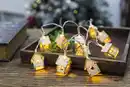 Bild 1 von Lichterkette Holzhäuser 10LED +Timer 2xAA ne ww